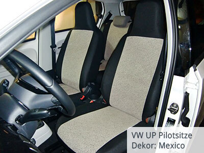 VW UP Cockpitsitze von vorne
