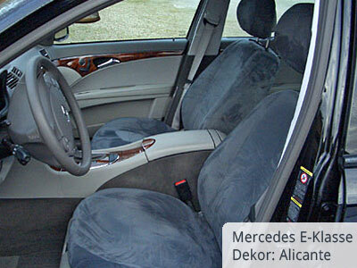 Mercedes E- Klasse Sitzbezüge Vordersitze