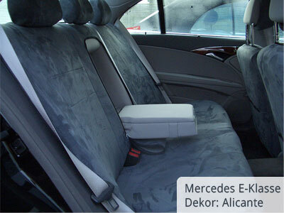 Mercedes E- Klasse Sitzbezüge Rücksitzbank