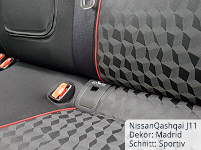 Nissan Qashqai J11 Madrid Sportiv hinten Aussparungen
