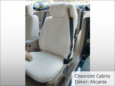 Chevrolet Cabrio Sitzbezüge Vordergarnitur