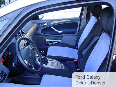 Ford Galaxy 2008 Sitzbezüge Vordergarnitur von vorne