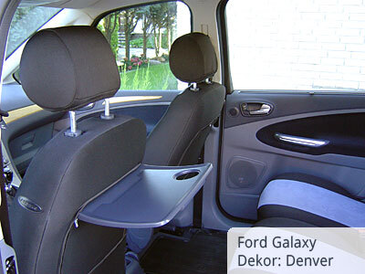 Ford Galaxy Sitzbezüge Vordergarnitur von hinten