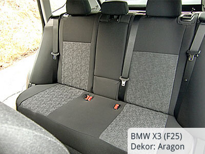 BMW X3 F25 Sitzbezüge Rücksitzbank