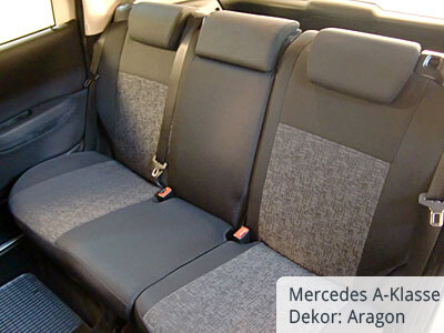 Mercedes A- Klasse W169 Sitzbezüge Rücksitzbank