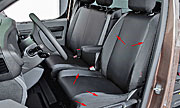 Autositzbezüge Maß Schonbezüge Sitzschoner Sitzbezug für Nissan Note I  (05-13)